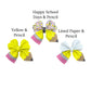 patterns for diy faux leather pencil piggie hair bows