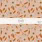 Cream Florals on Peachy Pink Fabric by the Yard.