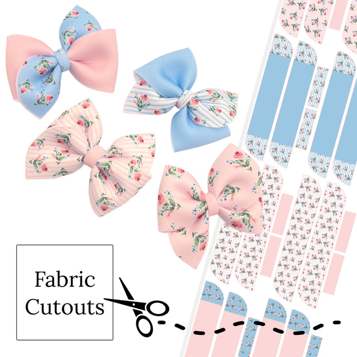 Mommy's Mini Pinwheel Neoprene DIY Hair Bows