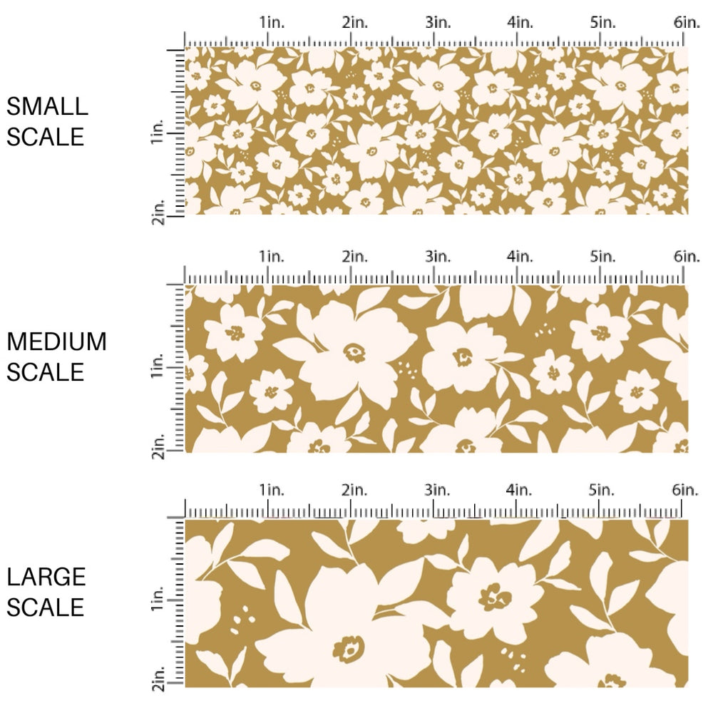 These autumn floral themed pattern fabric by the yard features the following design elements: fall mum flowers. This fun themed fabric can be used for all your sewing and crafting needs!