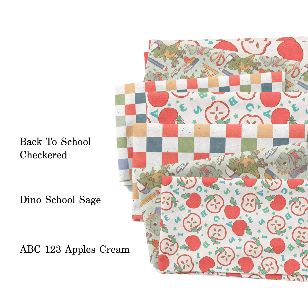 Muse Bloom Back to School Collection Fabric Swatches.