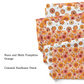 Orange pumpkins and orange florals Muse Bloom Designs fabric swatches.