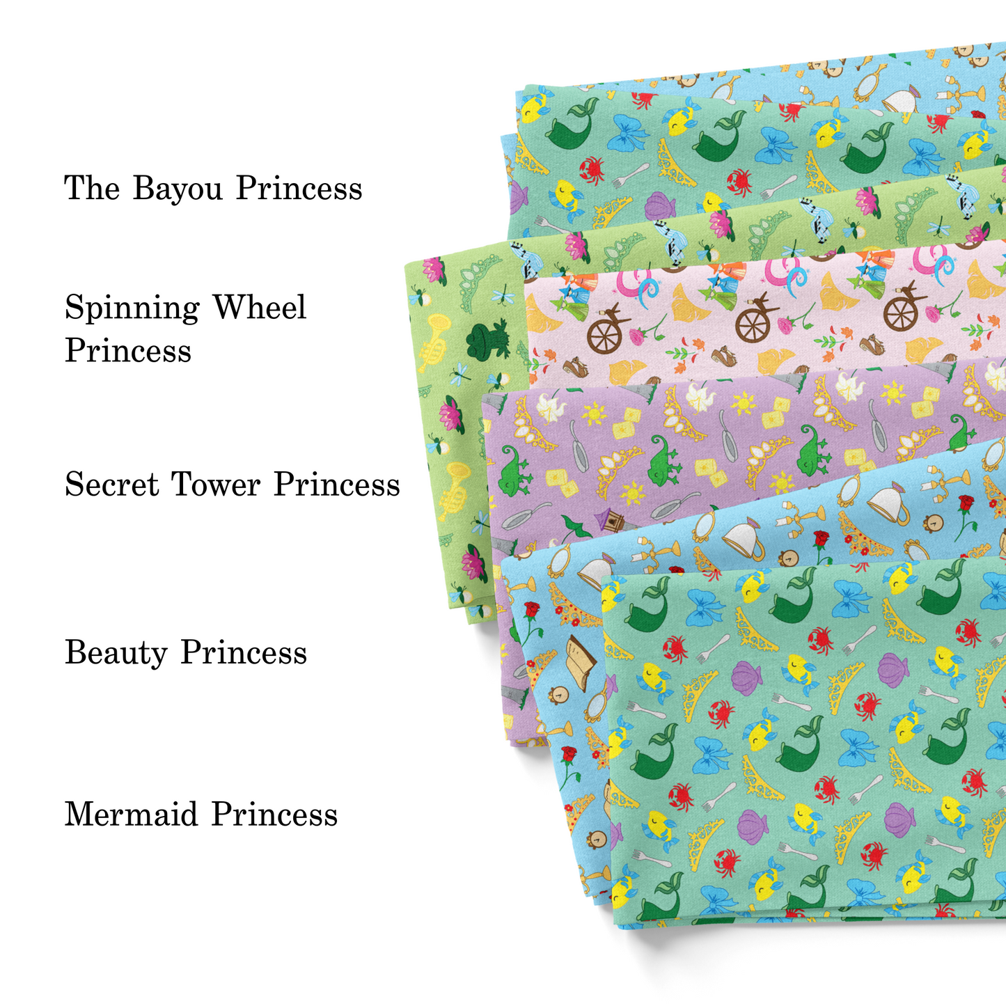 PIP Supply Princess collection fabric by the yard swatches.