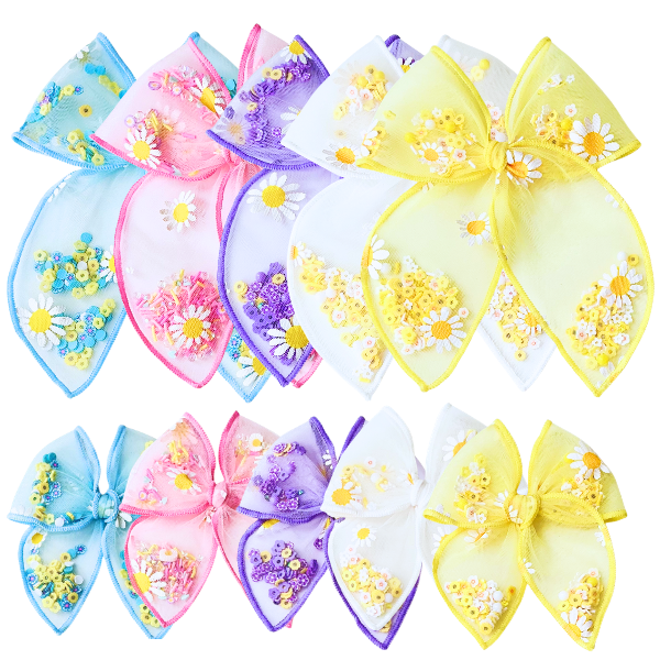 Pure Sunshine Shaker SAILOR  Hair Bow w/ Clip