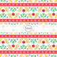 Multi-Colored Floral Papel Picado Fabric by the Yard.