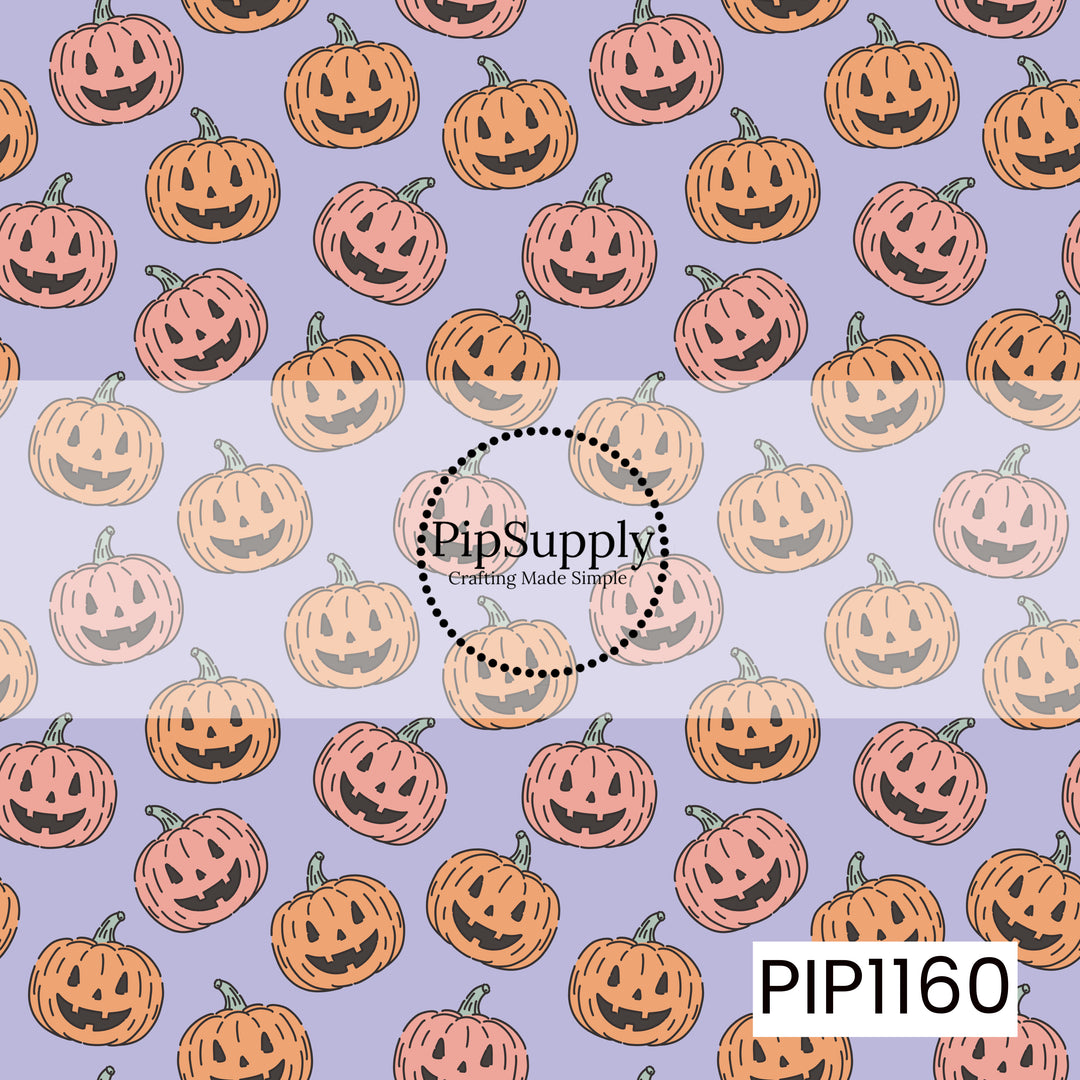PIP1160 - Cute Pumpkins Purple