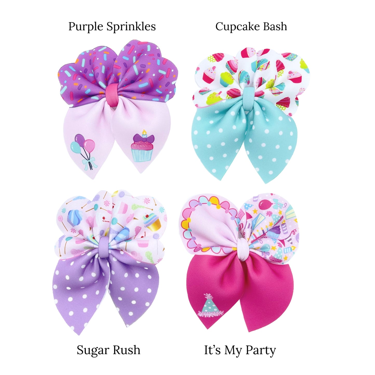 birthday sweet and treats patterns for neoprene hair bows