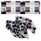 These Halloween themed no sew bow strips can be easily tied and attached to a clip for a finished hair bow. These fun spooky patterned bow strips are great for personal use or to sell. These bow strips feature the following design elements: pastel colorful gingham pattern with pumpkins, stars, moons, and witch hats.