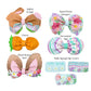 easter themed patterns to choose from for diy faux leather hair bows