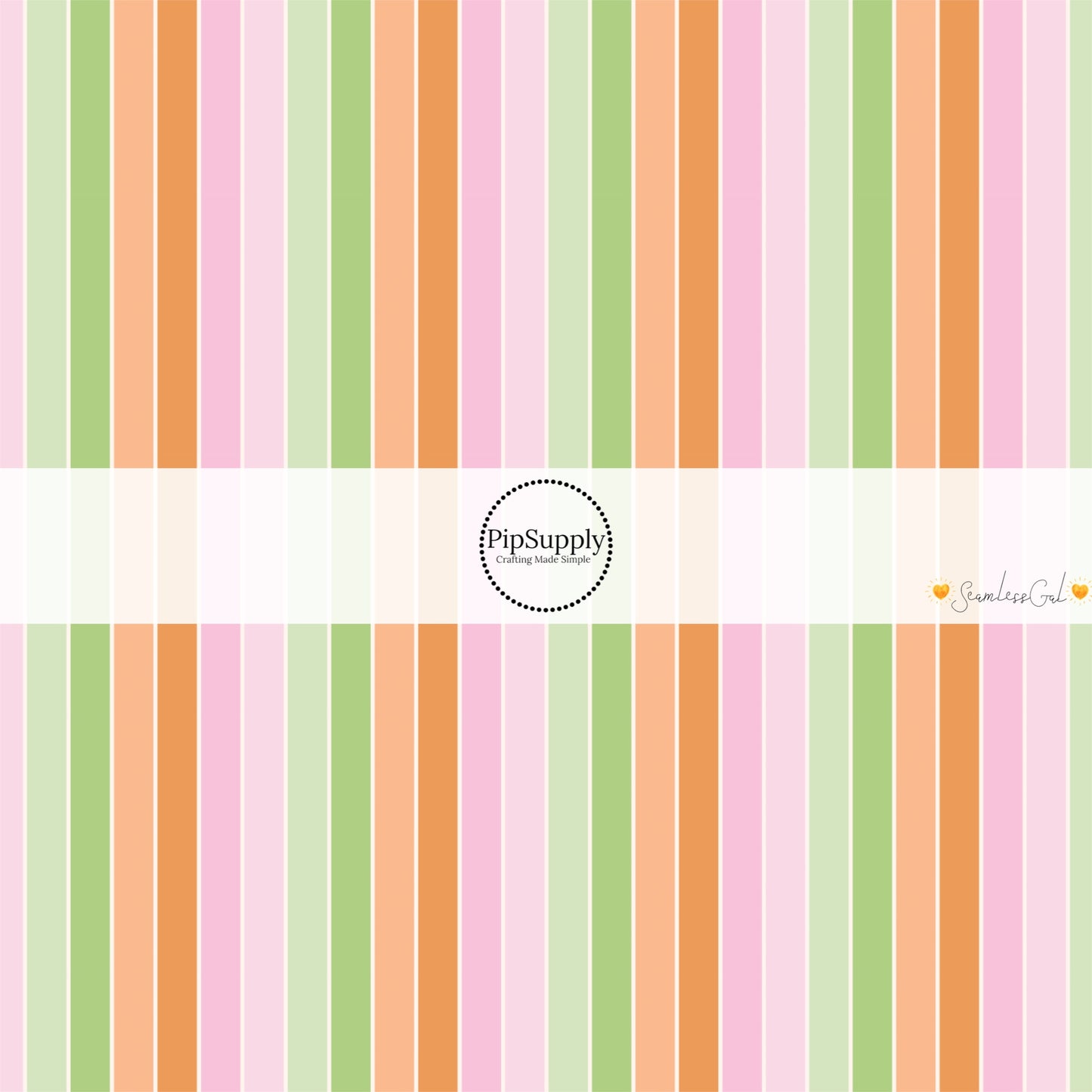 This stripe fabric by the yard features pastel colored stripes. This fun themed fabric can be used for all your sewing and crafting needs!