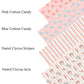 Pastel Circus Stripes Faux Leather Sheets