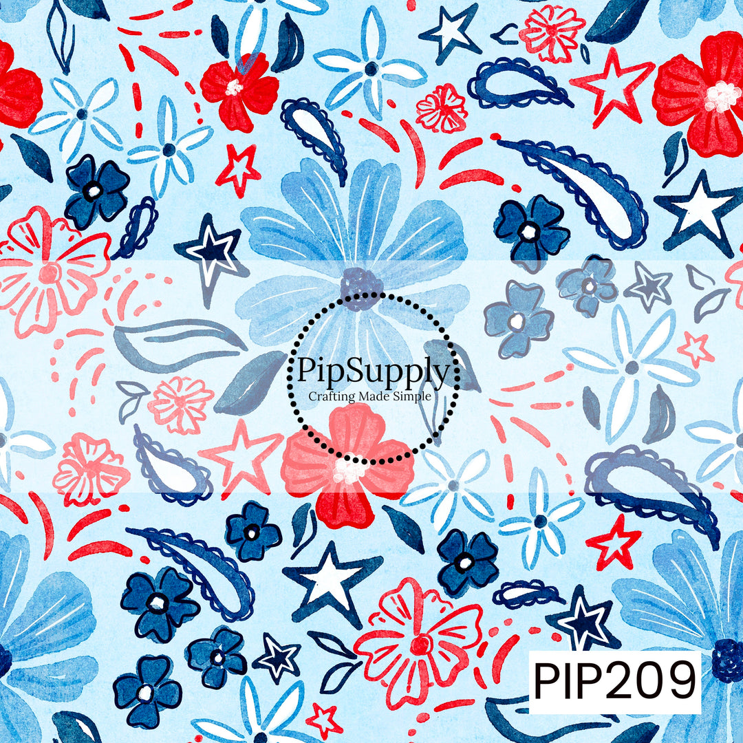 PIP209 - Patriotic Posies Blue