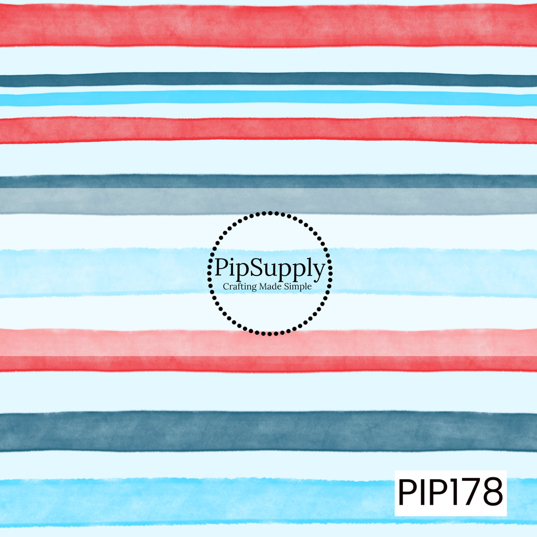 PIP178 - Patriotic Watercolor Stripe