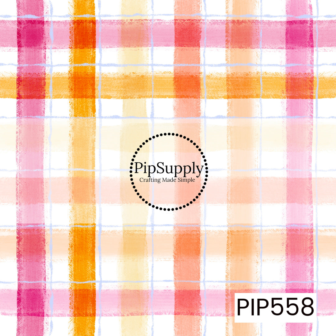PIP558 - Peachy Plaid White