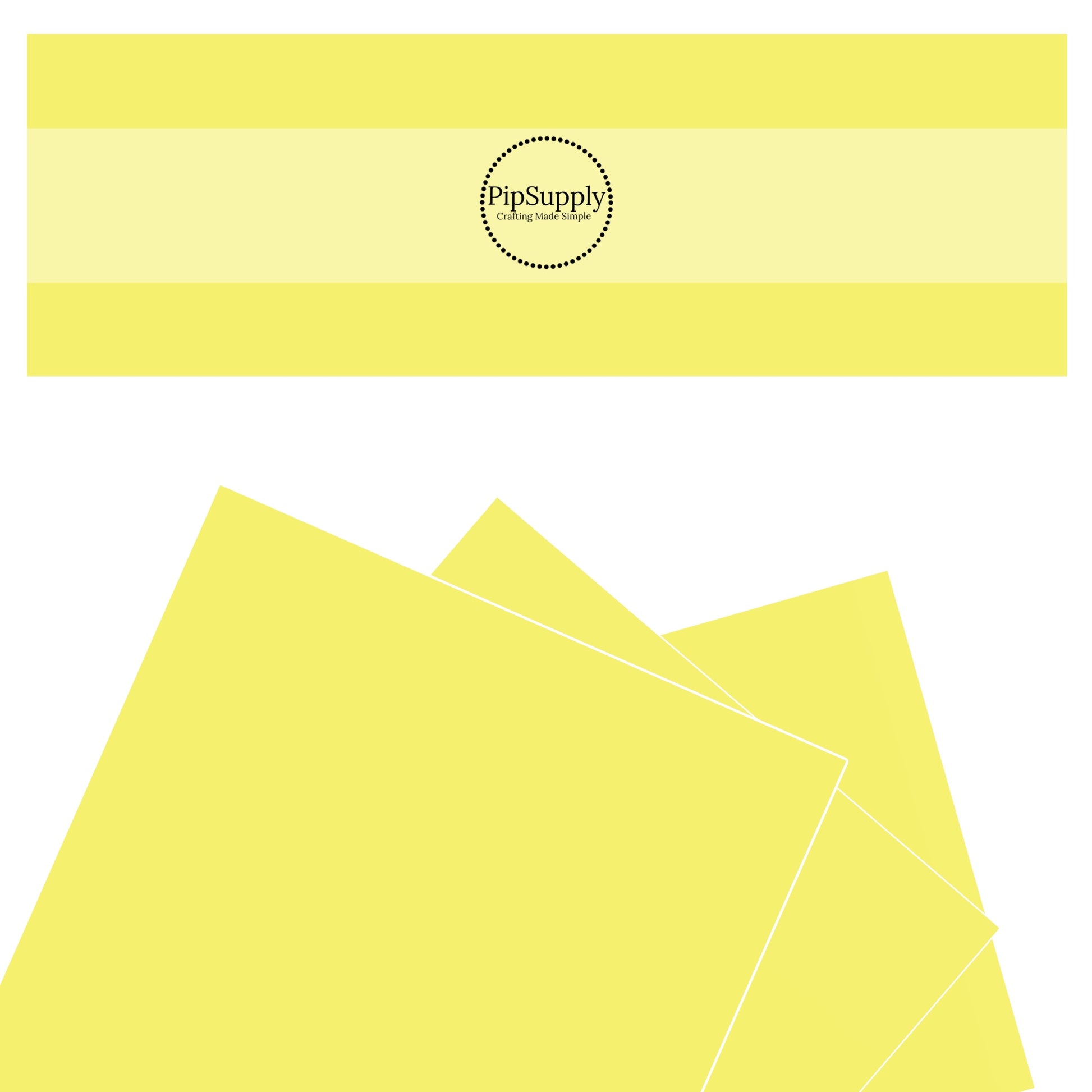 solid yellow faux leather sheet that coordinates with our yellow pencil cutout sheets
