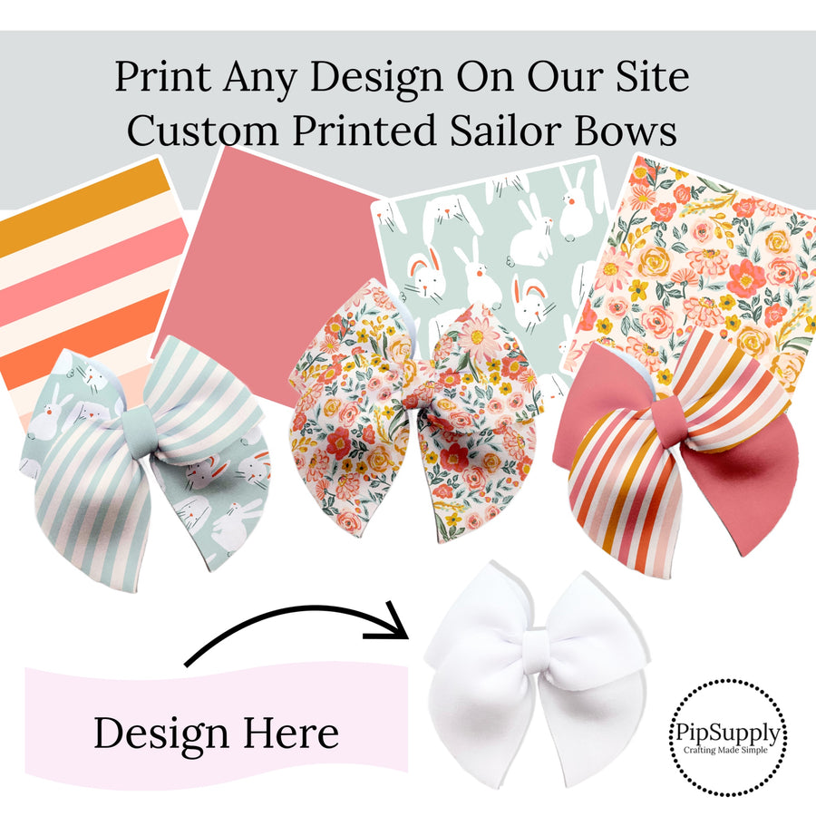 pick any pattern on our site for custom sailor bows