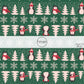 These holiday pattern themed fabric by the yard features penguins with scarves and hats surrounded by pine trees and snowflakes on green. This fun Christmas fabric can be used for all your sewing and crafting needs!