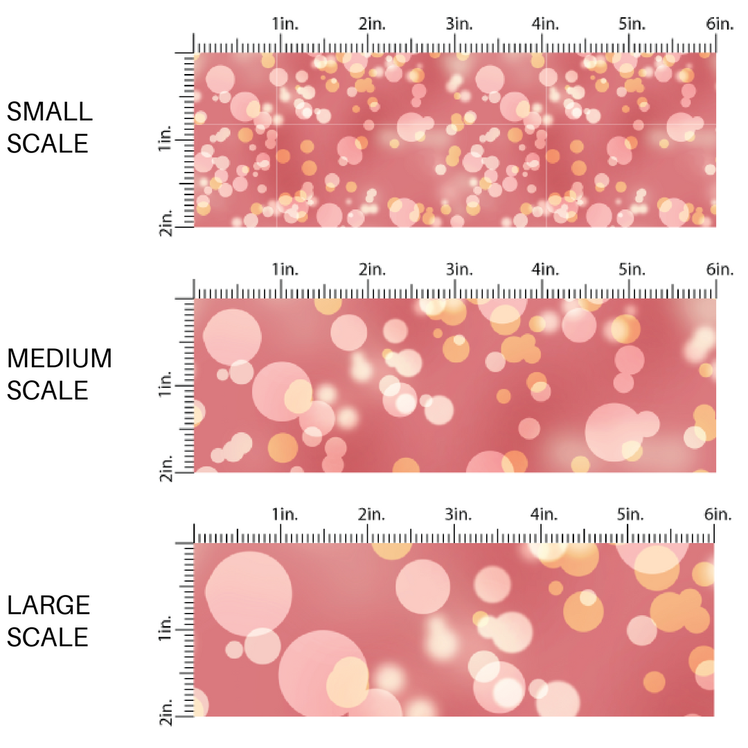 Pink and gold bubbles on pink fabric by the yard scaled image guide.