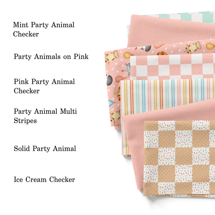 Ice Cream Checker Fabric By The Yard