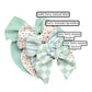 Blue Party Animal Stripes Hair Bow Strips
