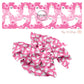 These Halloween themed pink no sew bow strips can be easily tied and attached to a clip for a finished hair bow. These fun spooky bow strips are great for personal use or to sell. The bow stripes features white ghosts surrounded by light pink daisies on pink. 