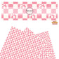 These Valentine's pattern themed faux leather sheets contain the following design elements: mouses kissing on a pink and cream checker pattern. Our CPSIA compliant faux leather sheets or rolls can be used for all types of crafting projects.