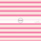 Pink and Cream Striped Peachy Pink Fabric by the Yard