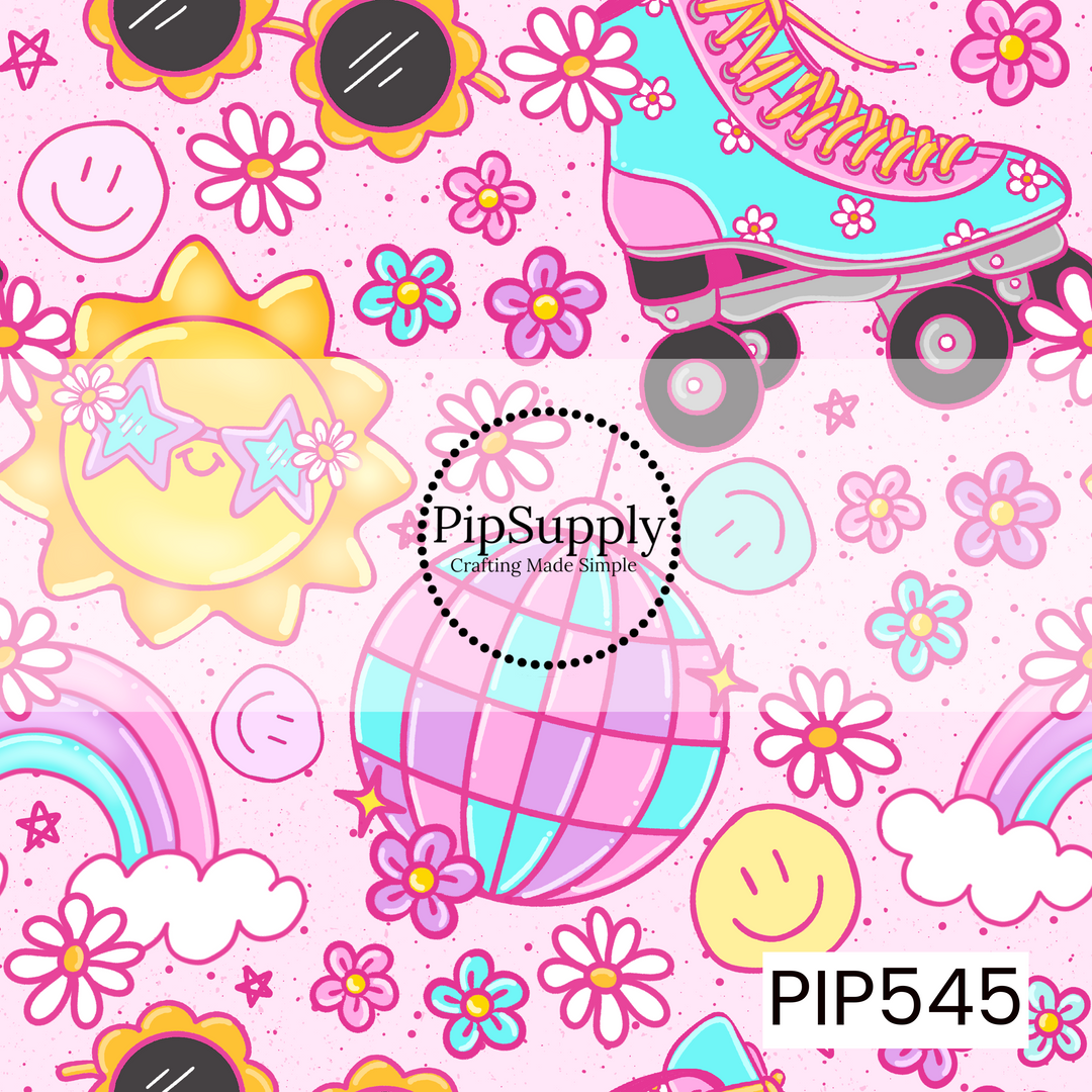 PIP545 - Retro Sunshine Skate Pink