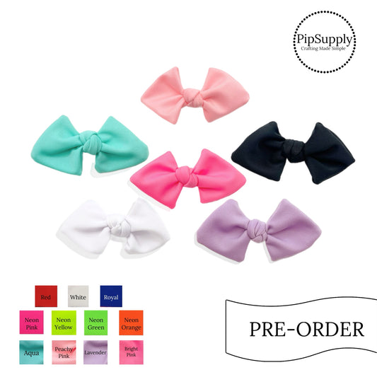 PRE-ORDER Summer Swimsuit Hair Bow - Tied w/Clip (estimated to ship the w/o April 29th)