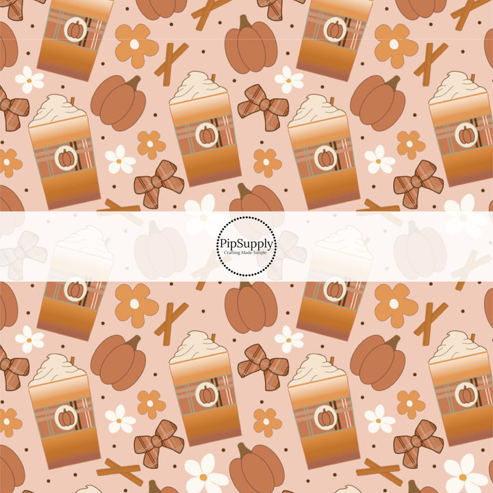 Pumpkin Spice Up Your Life Fabric By The Yard