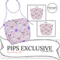 Purple Birthday Puppies Faux Leather Purse Template & DIY Kit - PIPS EXCLUSIVE
