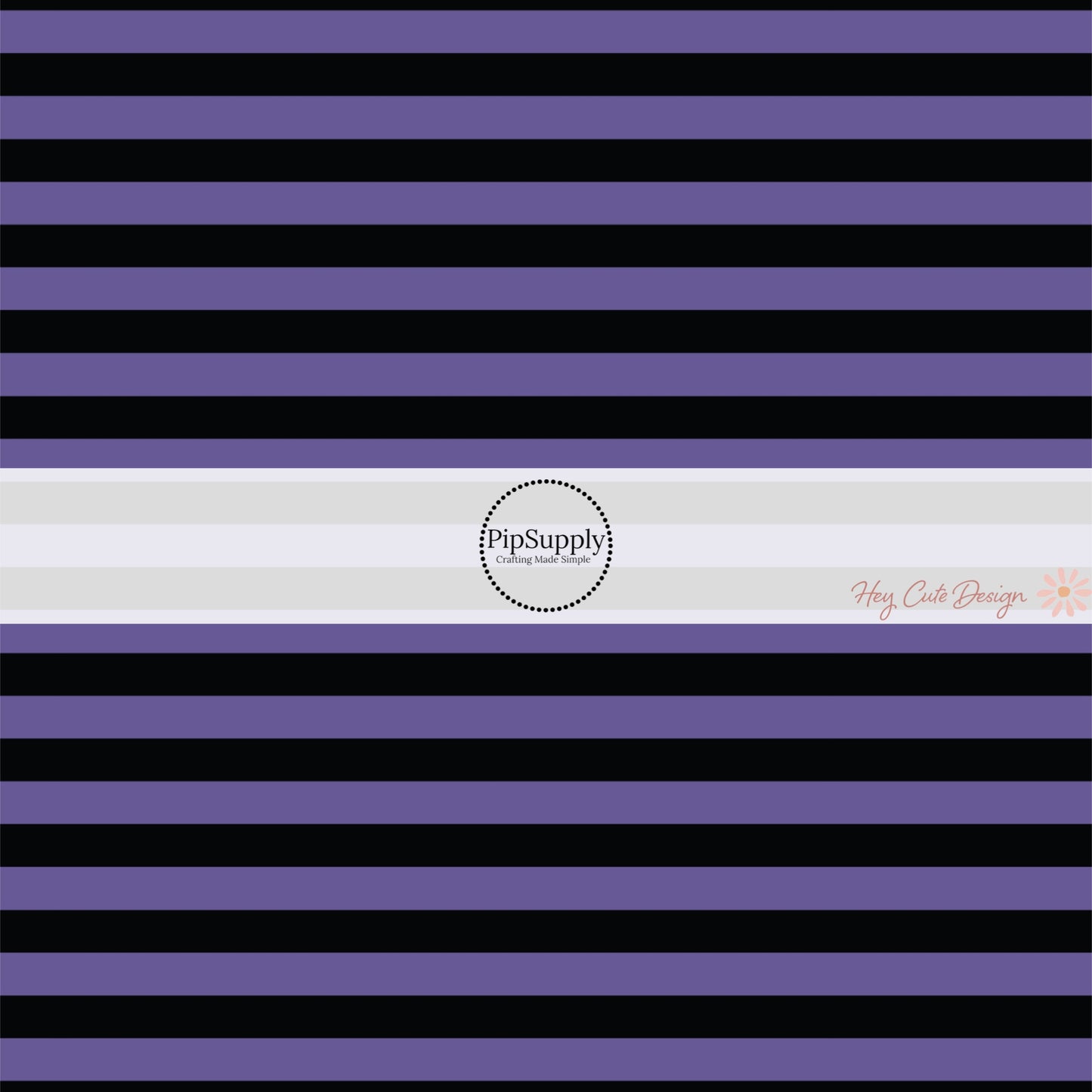 Purple and black striped fabric by the yard.