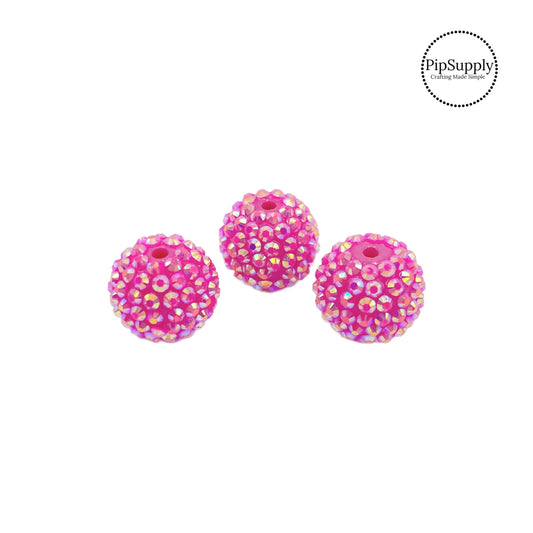 These cute bright iridescent rhinestone beads are the perfect addition to hair embellishments, clothes, keychains, and more! Add this embellishment to your newest craft.