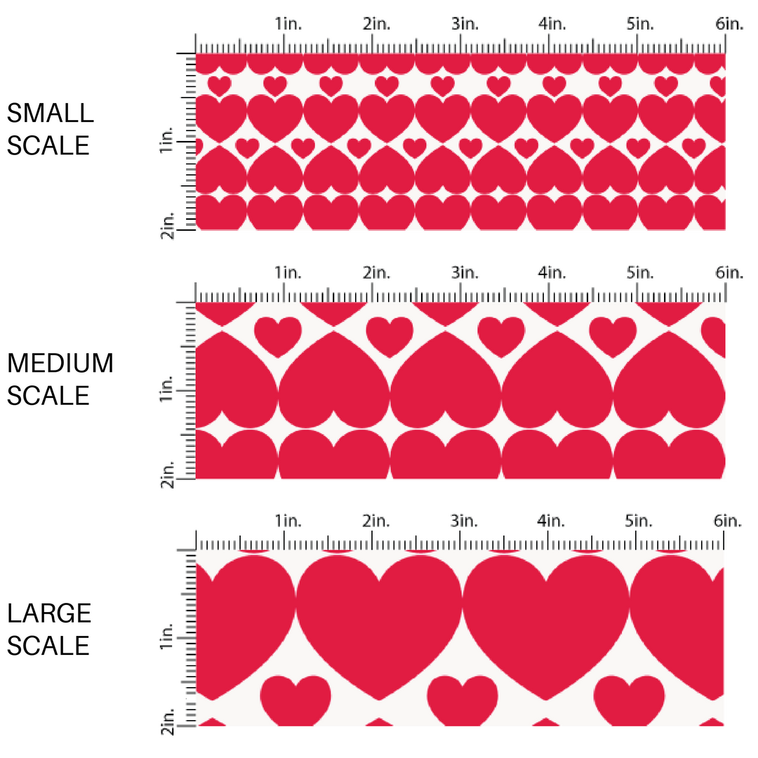 White and Red Hearts on White Fabric by the Yard scaled image guide.