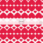 White and Red Hearts on White Fabric by the Yard.