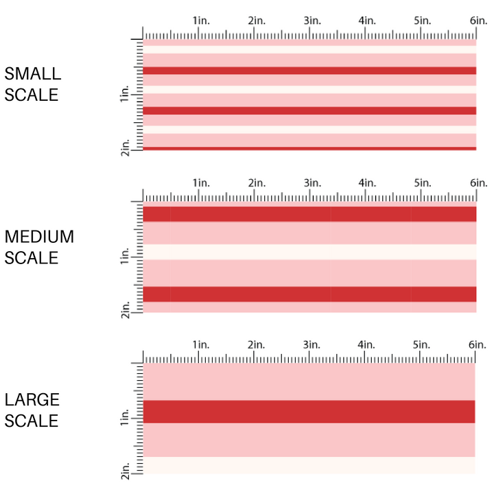 Red and Cream Striped Peachy Pink Fabric by the Yard scaled image guide.