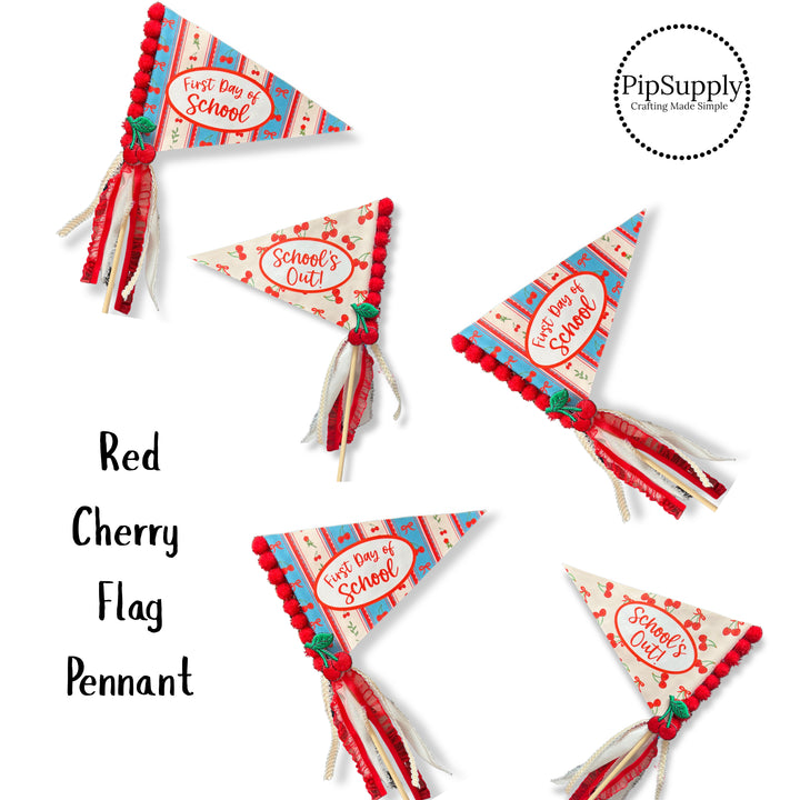 Red Cherry School DIY Pennant Flags