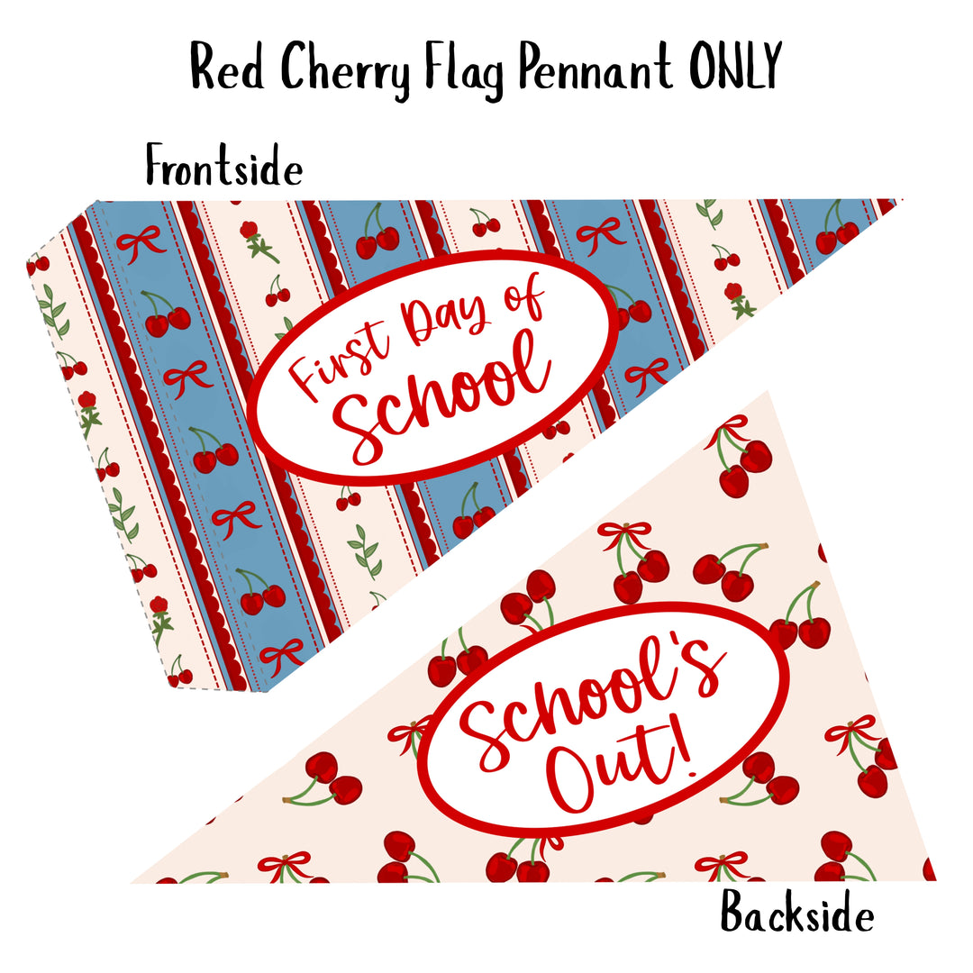 Red Cherry School DIY Pennant Flags