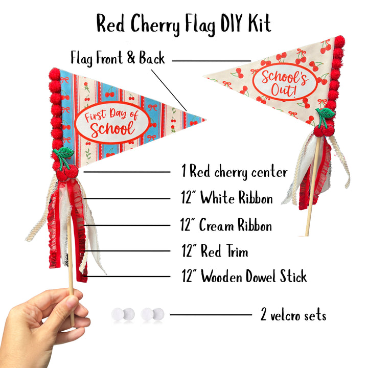 Red Cherry School DIY Pennant Flags