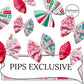 bright retro christmas character and holiday sayings neoprene diy pinch hair bows