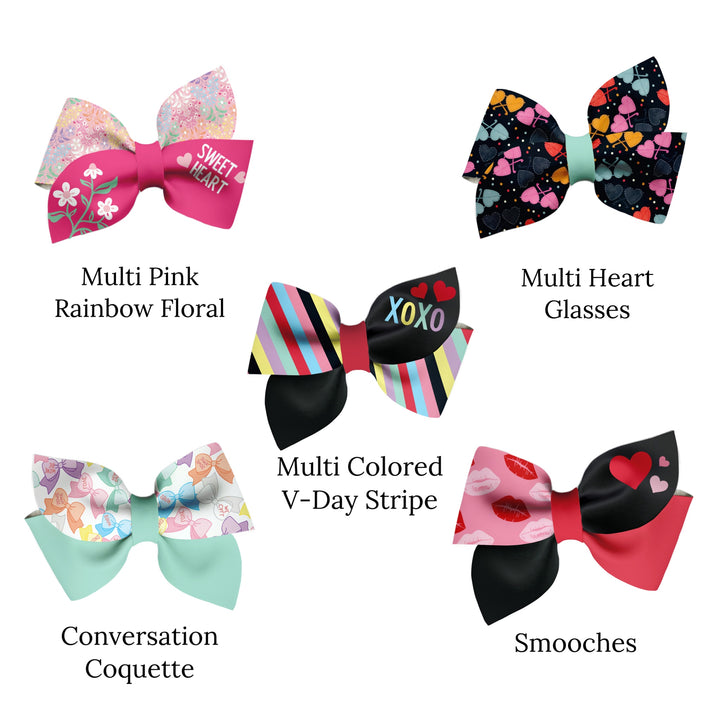 Retro XOXO Pinwheel Faux Leather DIY Hair Bows & Craft Cutouts