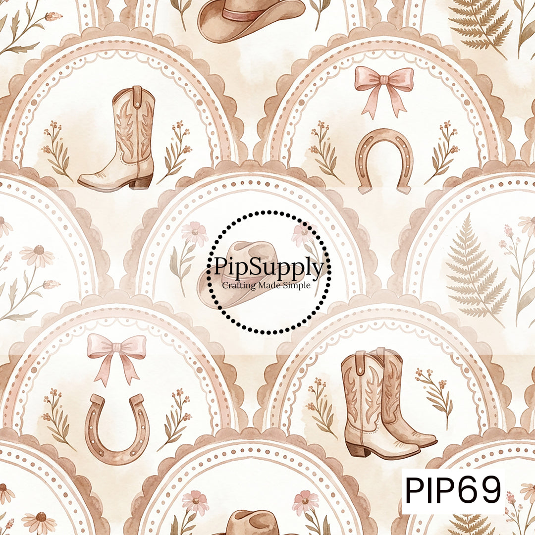 PIP69 - Rustic Cowgirl Neutral Scallop
