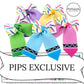 solid and scattered crayon diy neoprene hair bows