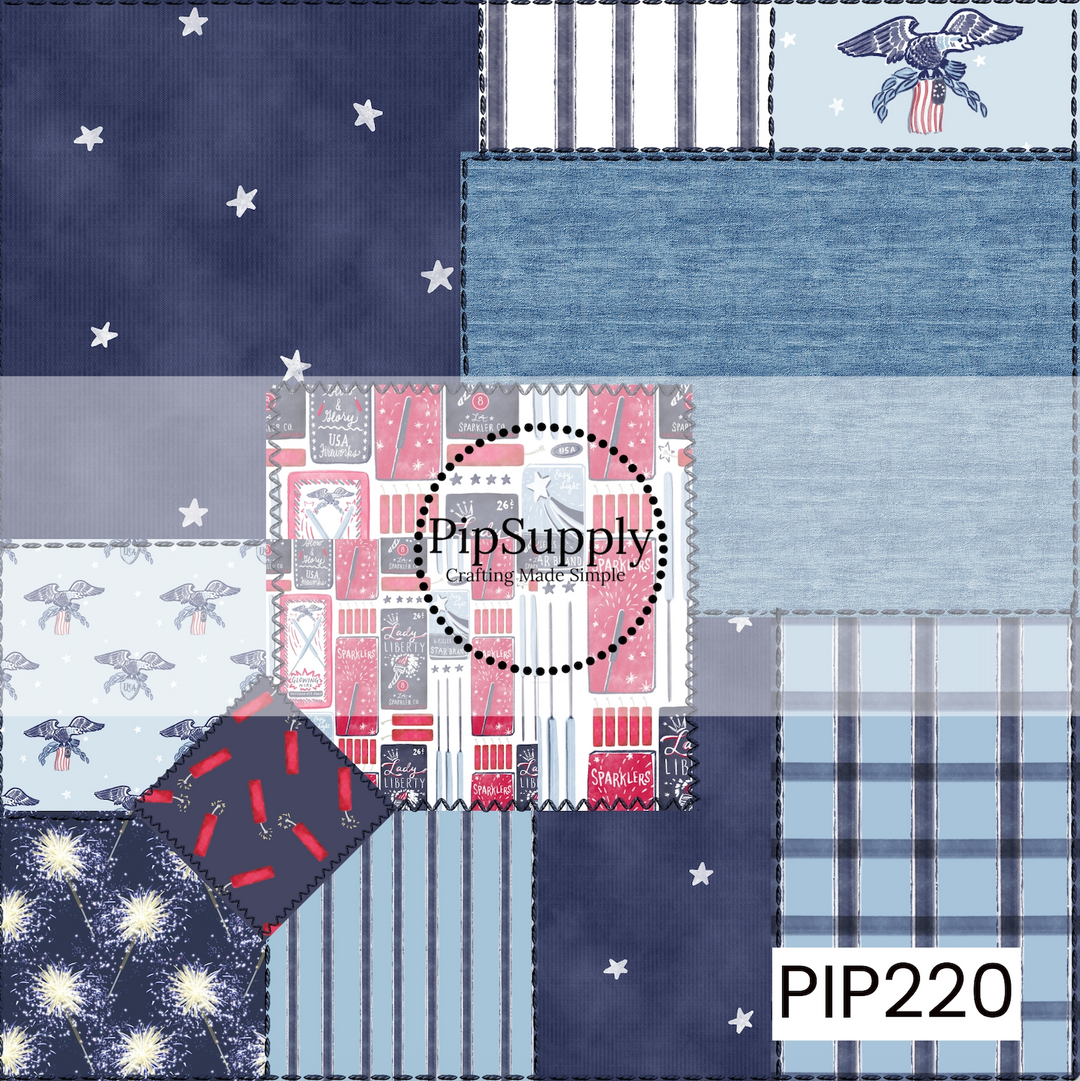 PIP220 - Heirloom Americana Patriotic Patchwork