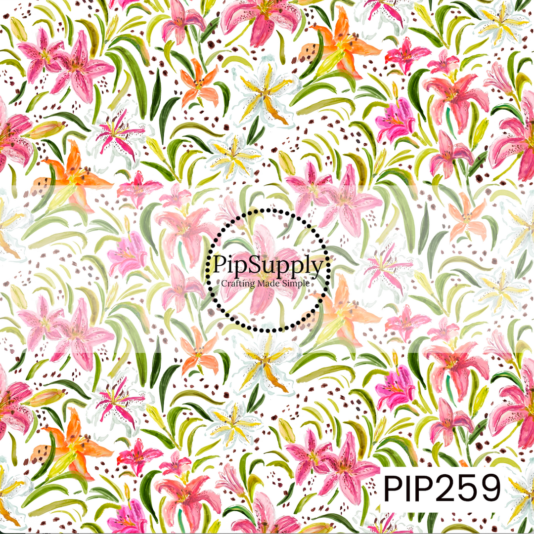 PIP259 - Freckled Daylily White