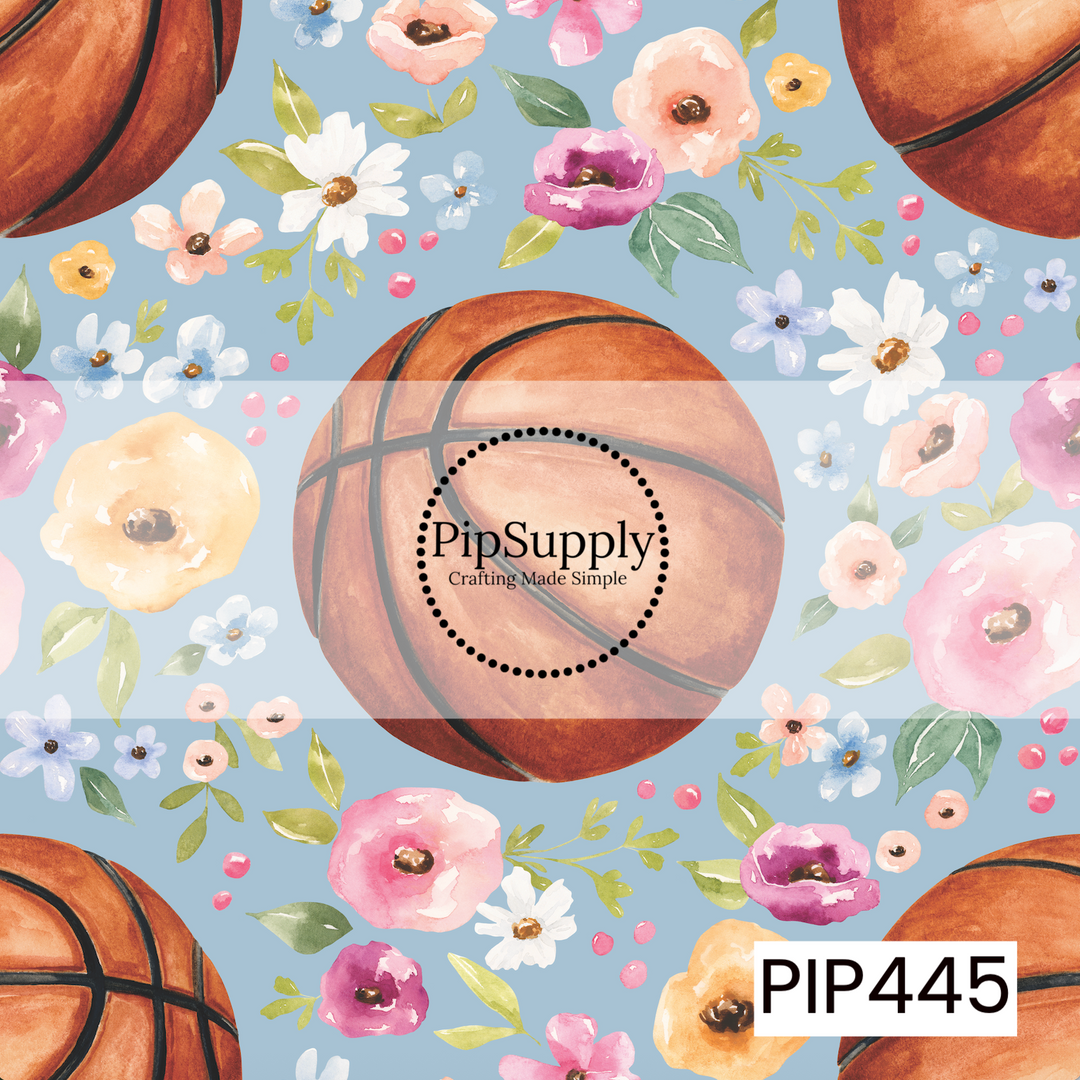 PIP445 - All-Star Floral Basketball Blue