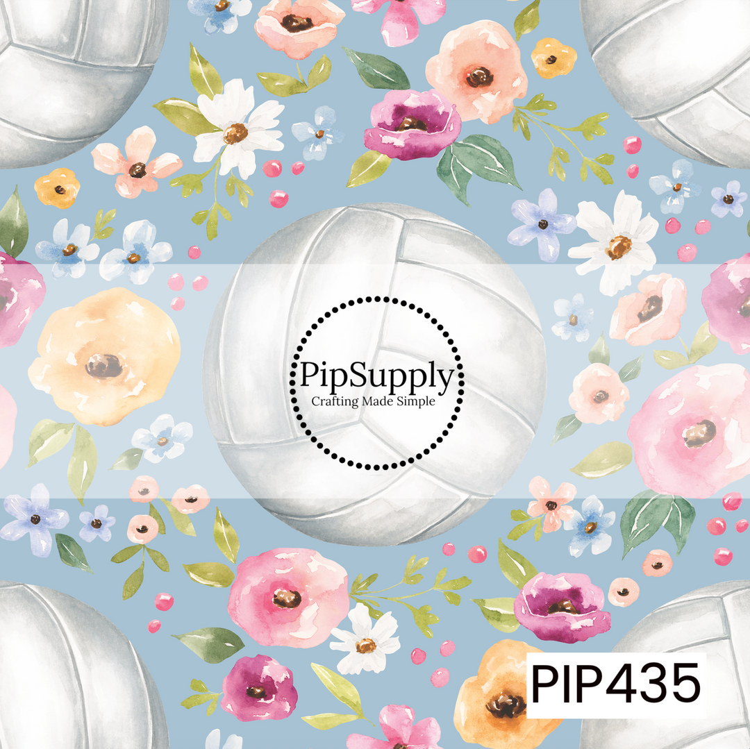 PIP435 - All-Star Floral Volleyball Blue