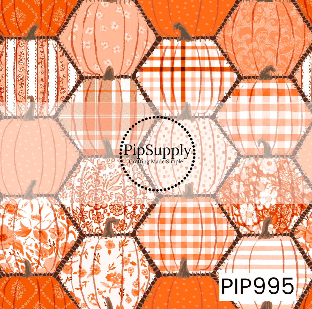 PIP995 - Pumpkin Patchwork Dark Brown