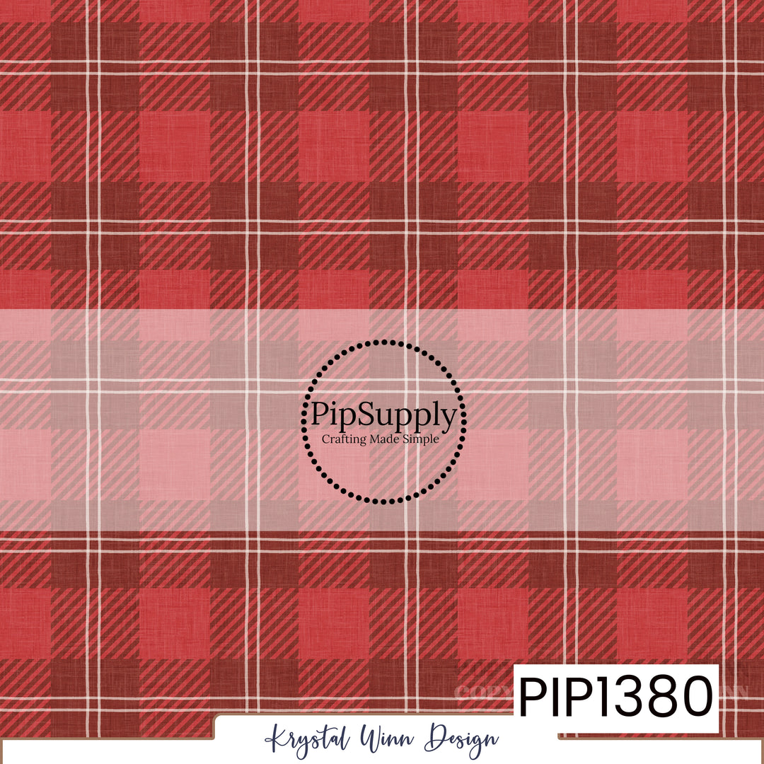 PIP1380 - Ski Club Plaid Red