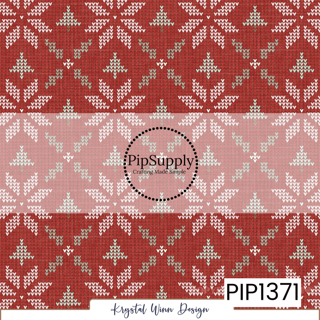 PIP1371 - Ski Club Sweater Red Multi